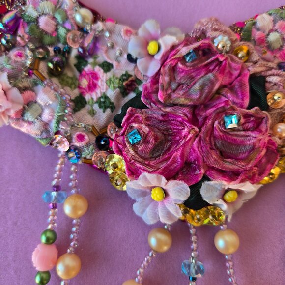 Rose Cameo Handmade Victorian-style Choker Romantic Collar - Picture 5 of 14